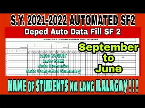 form hub 2022|FREE Automated School Form SF2 .